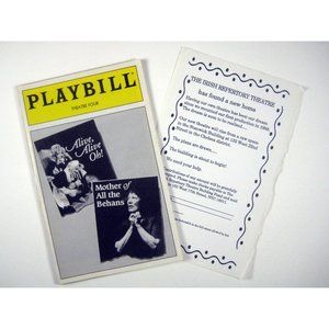 Alive Mother of Behans Playbill November 1994 Rosaleen Linehan Irish Theatre